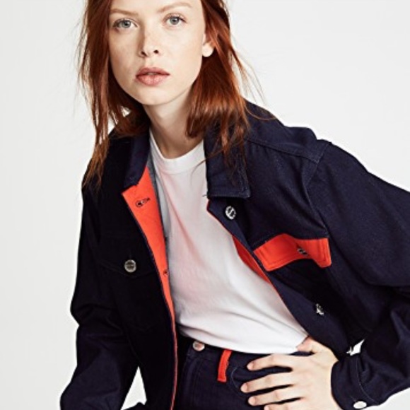 CURRENT/ELLIOTT • cropped denim jacket - Picture 2 of 3